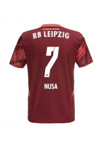 Fotbalové Dres RB Leipzig Antonio Nusa #7 Venkovní Oblečení 2024-25 Krátký Rukáv